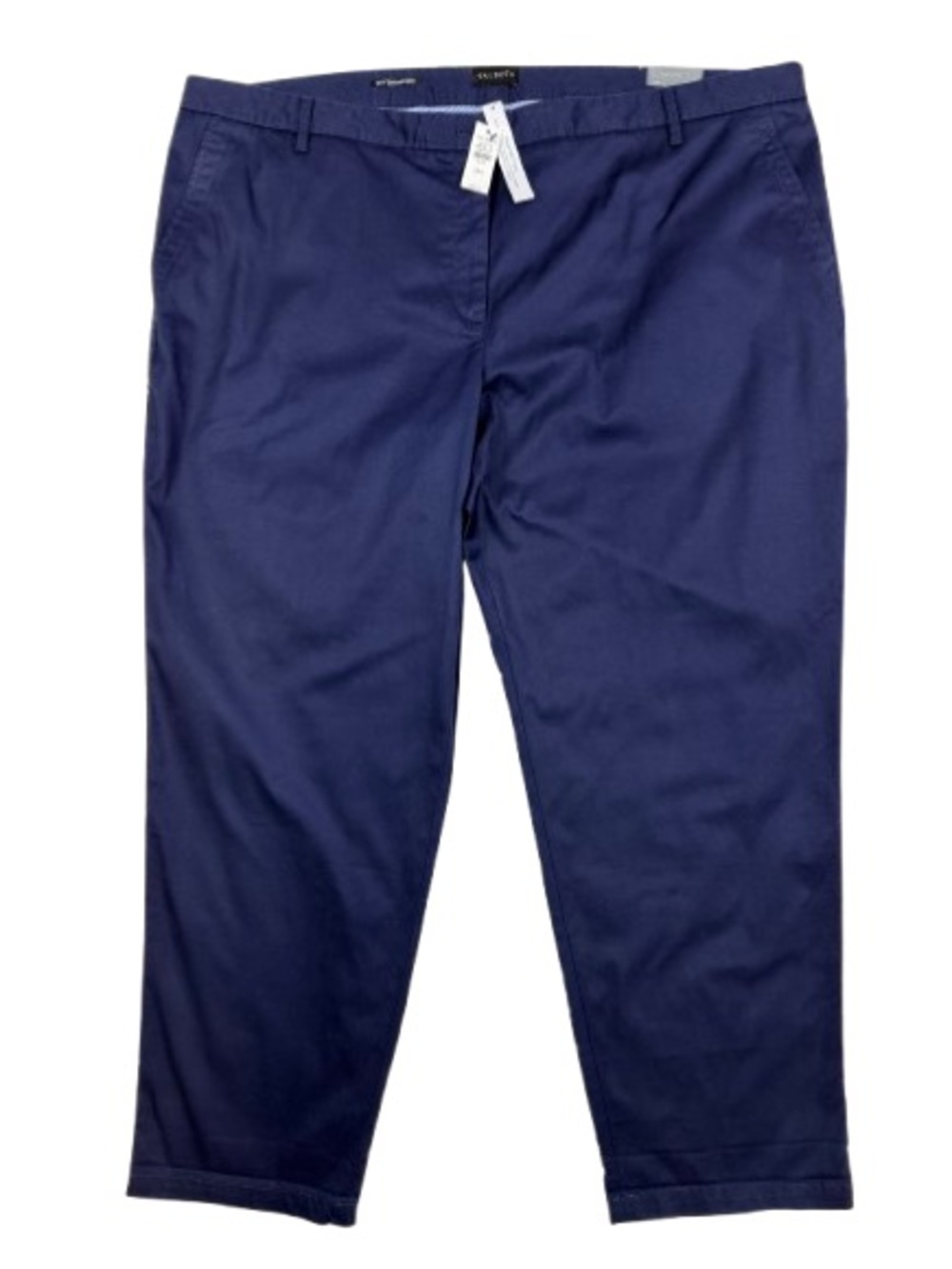Talbots 22W Navy Supersoft Chino Pants Cotton Stretch Trouser Plus Workwear NEW